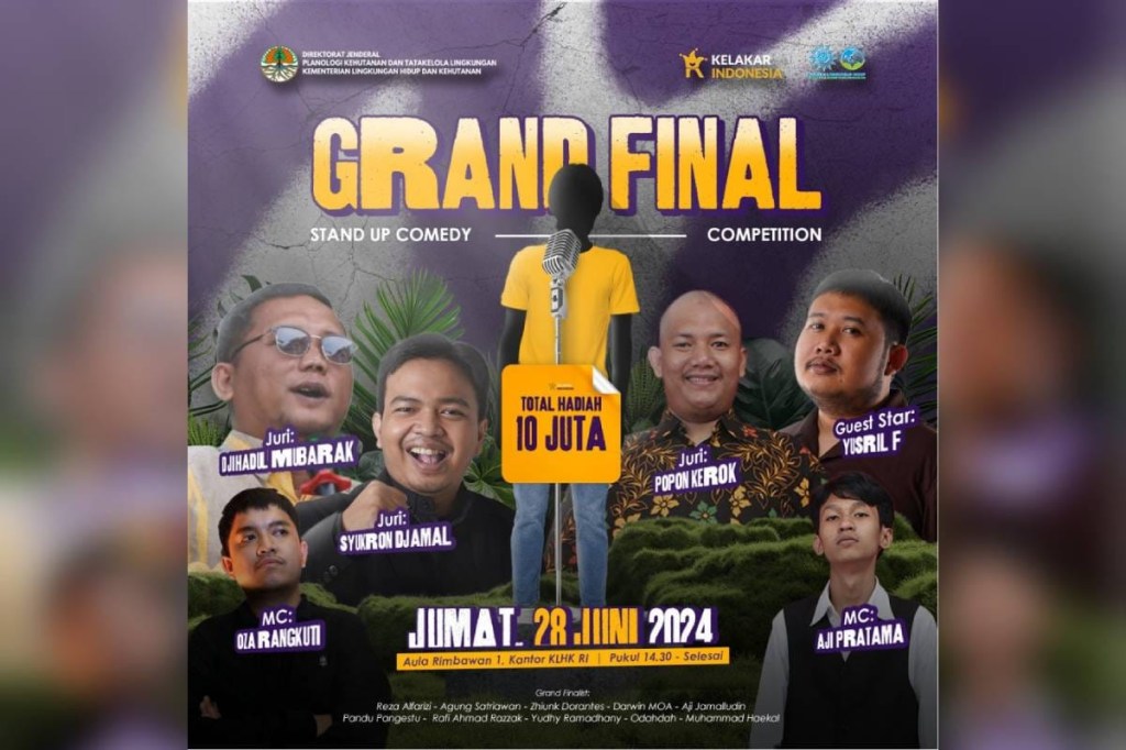 Seru Nih, KLHK Gandeng MLH PP Muhammadiyah Gelar Lomba Stand Up Comedy Lingkungan&nbsp;Hidup
